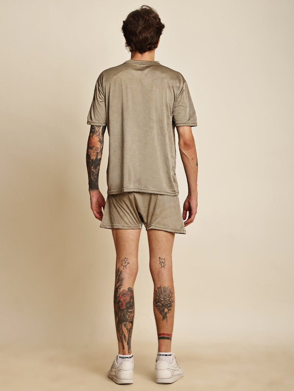 EMF360 Shielding T-Shirt & Shorts Set – Beige