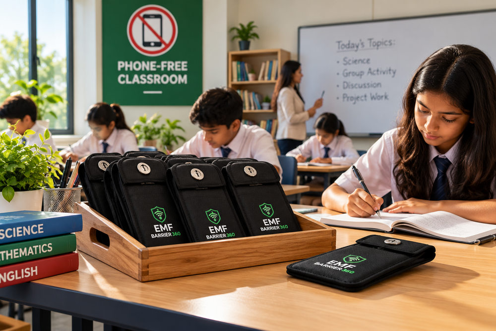 Phone pouch use in educational environments