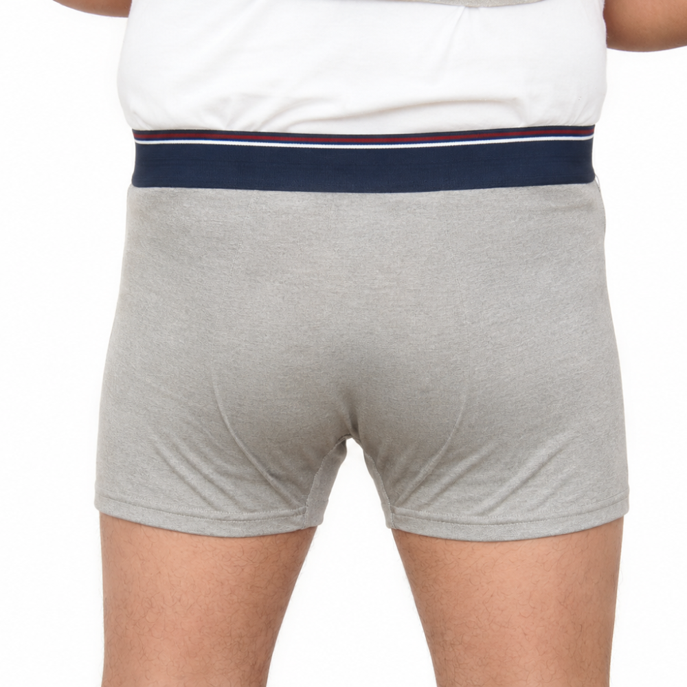 Men’s Soft Stretch Cotton Boxer Briefs – Grey
