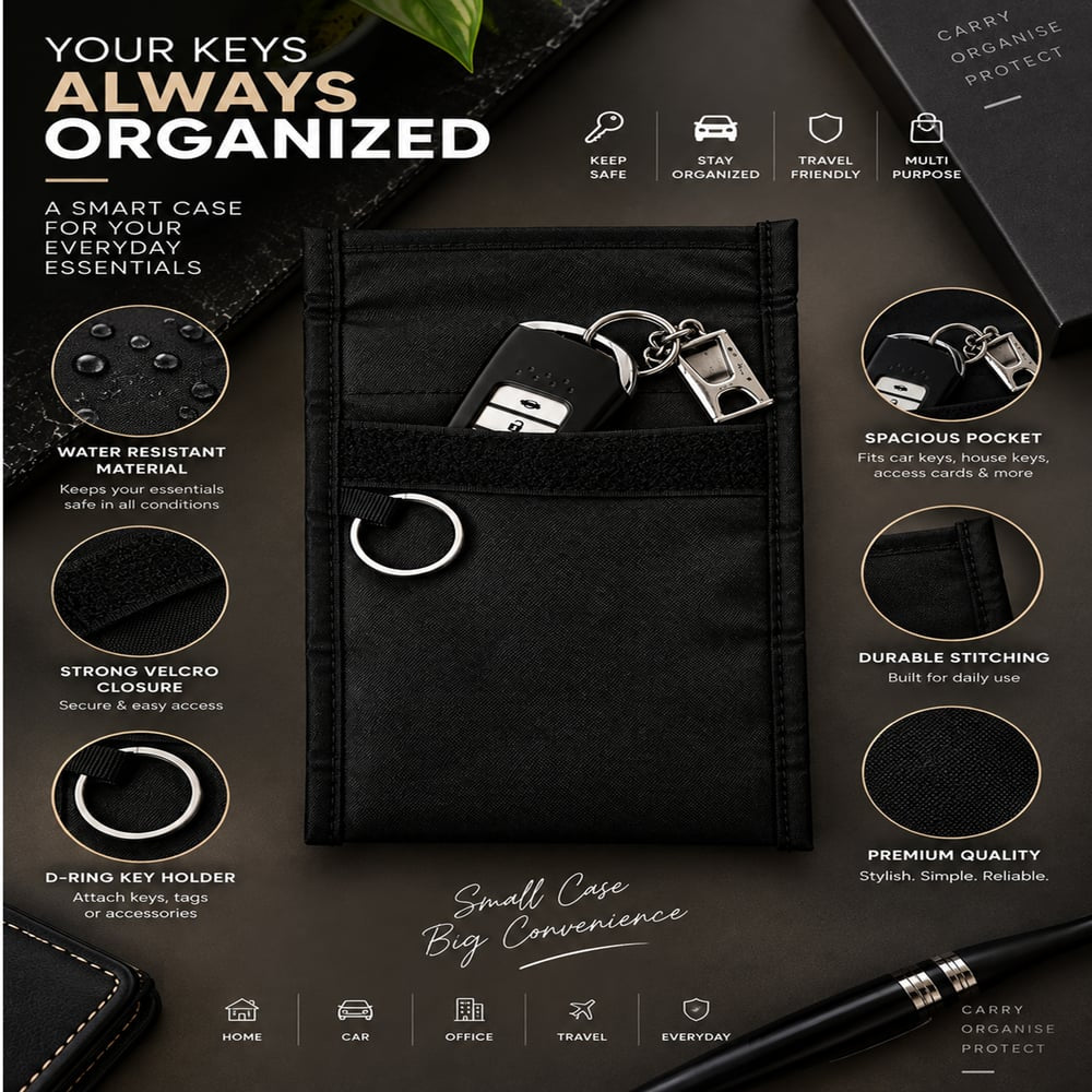 EMF360 Faraday Car Key Fob Pouch