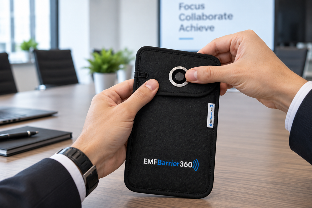 Secure EMFBarrier360 phone pouch