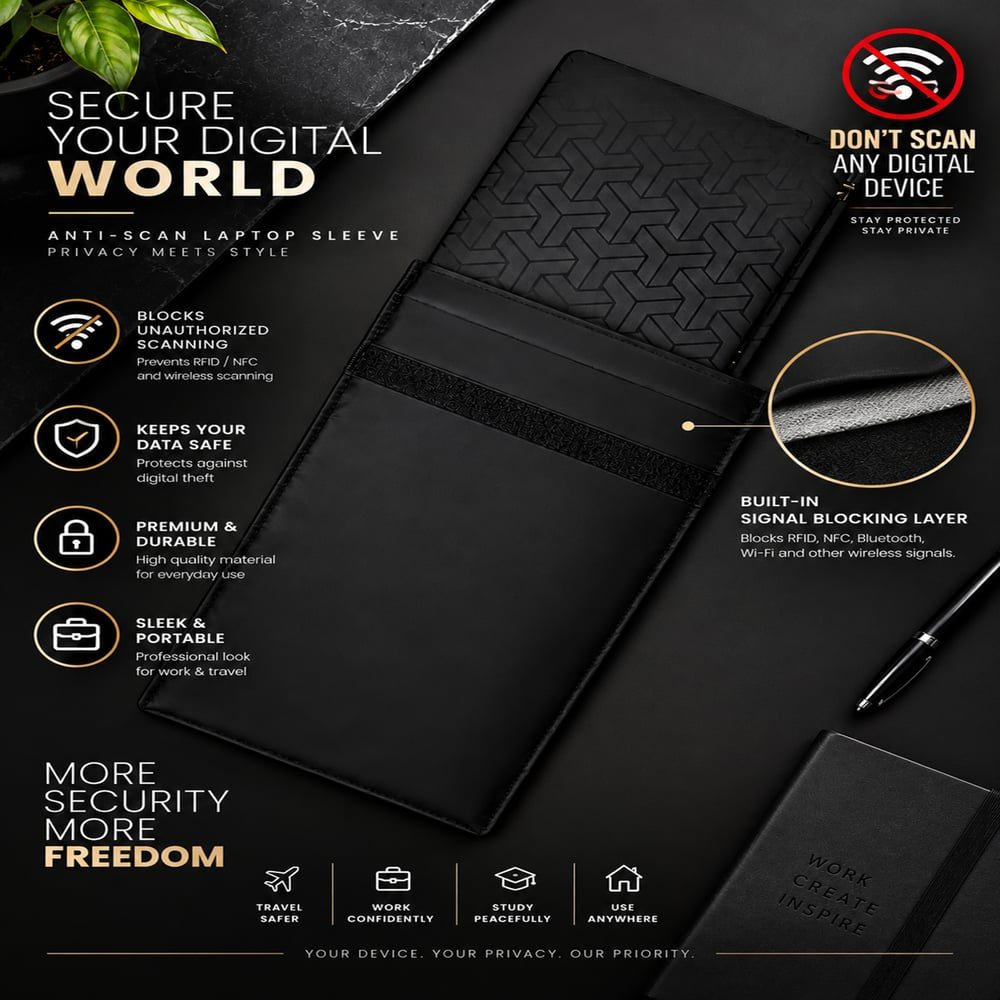 EMF360 Faraday Laptop & Tablet Sleeve
